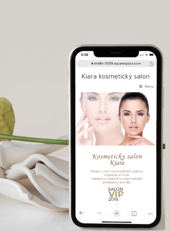 Kiara kosmetický salon – web mobil