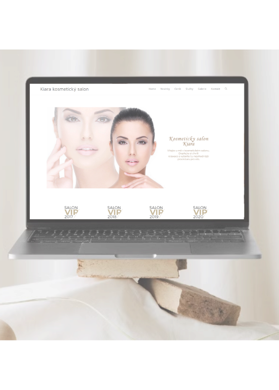 Kiara kosmetický salon – web desktop