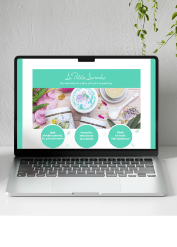Le Petite Levande – web desktop – zeleny